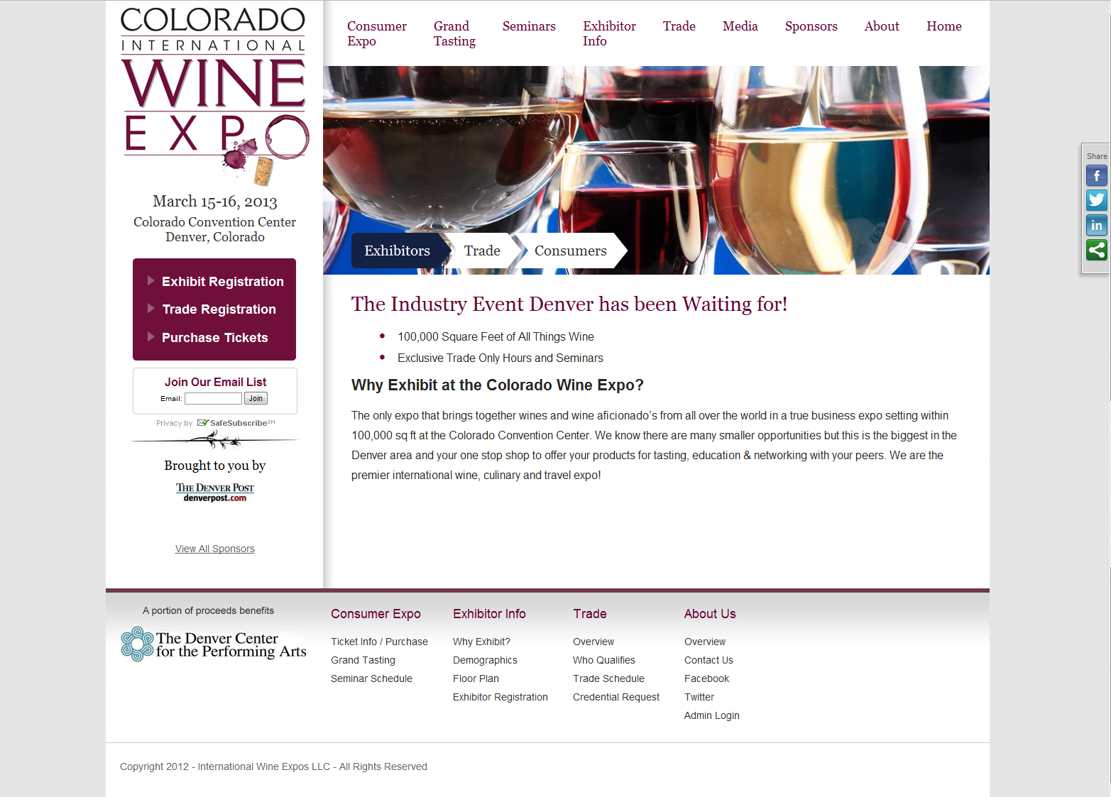 Colorado Wine Expo - Drupal Build