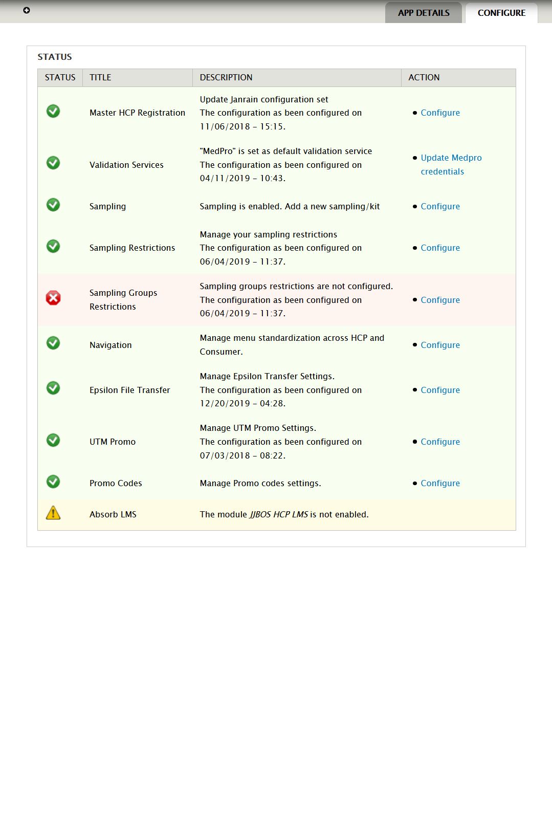 Johnson & Johnson Drupal App for Healthcare Professionals