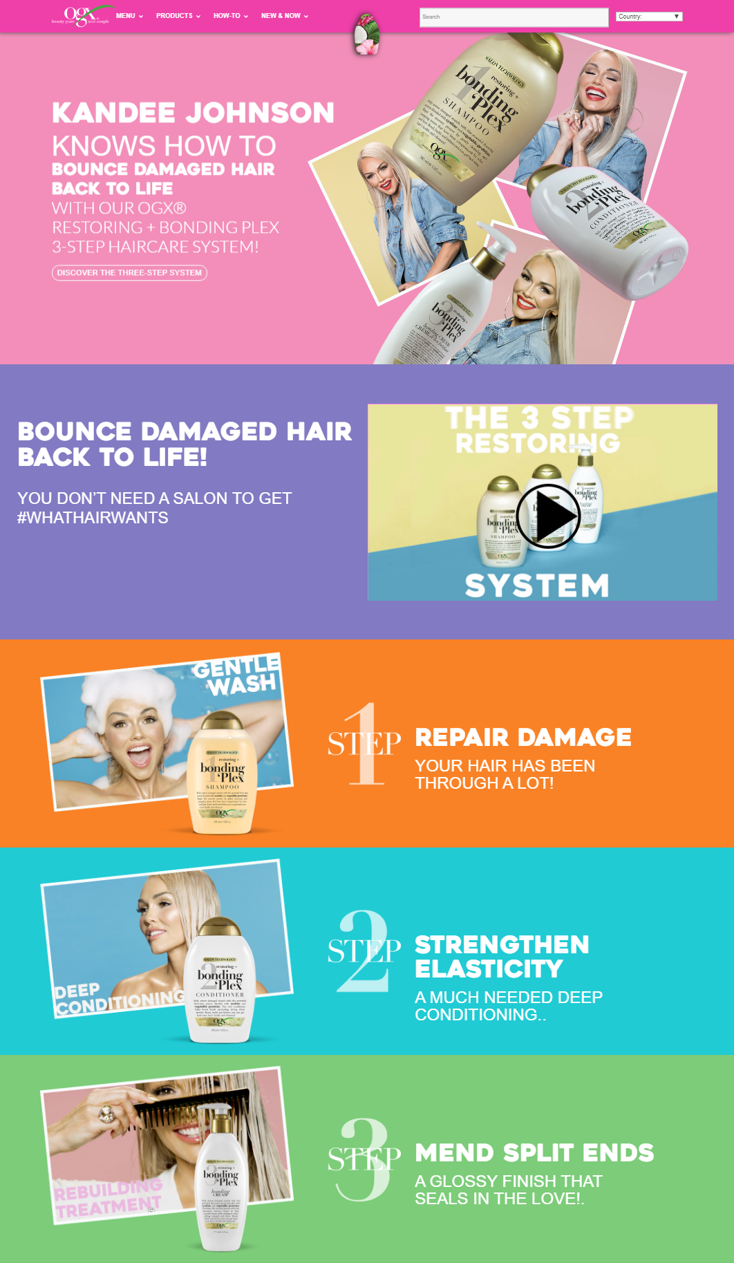 OGX Beauty - Wordpress Campaigns