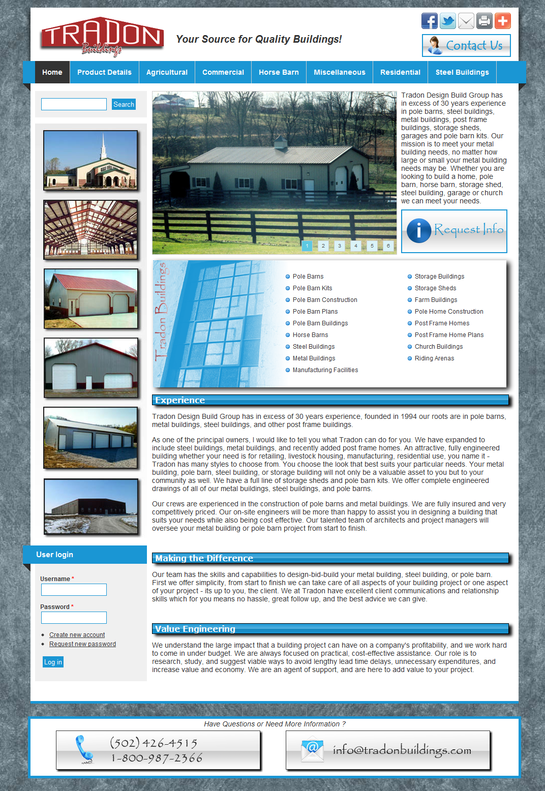 Builing Contractor - Drupal Build